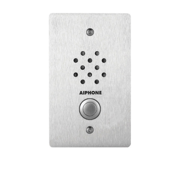 Aiphone LE-SS-1G 1-Gang Door Station, Vandal and Weather Resistant Stainless Steel - 1